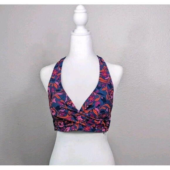 NWOT BODEN Bikini Set Size 8 Swimsuit Navy Blue Floral Amazing Quality Beach #5 - Picture 5 of 9